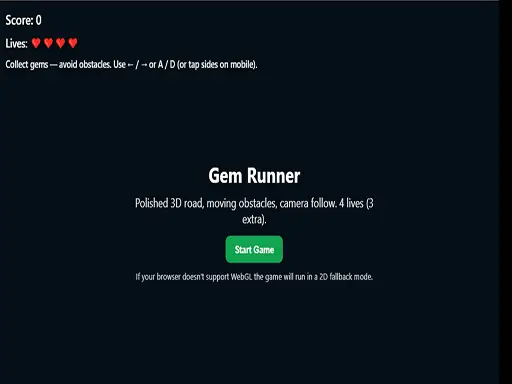 Gem Runner logo
